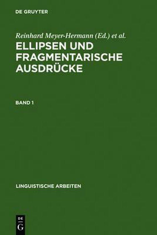 Ellipsen und fragmentarische Ausdrücke - cover
