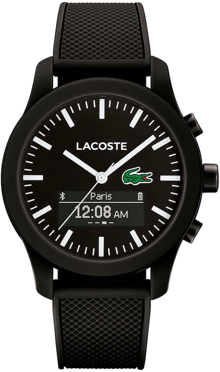 Lacoste 2010881 Horloge - Siliconen - Zwart - 43 mm