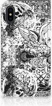 Geschikt voor iPhoneX/10 Bookcase Design Skulls Angel