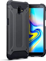 Samsung Galaxy J6 Plus 2018 Rugged Case hoesje - CaseBoutique - Effen Grijs - Kunststof