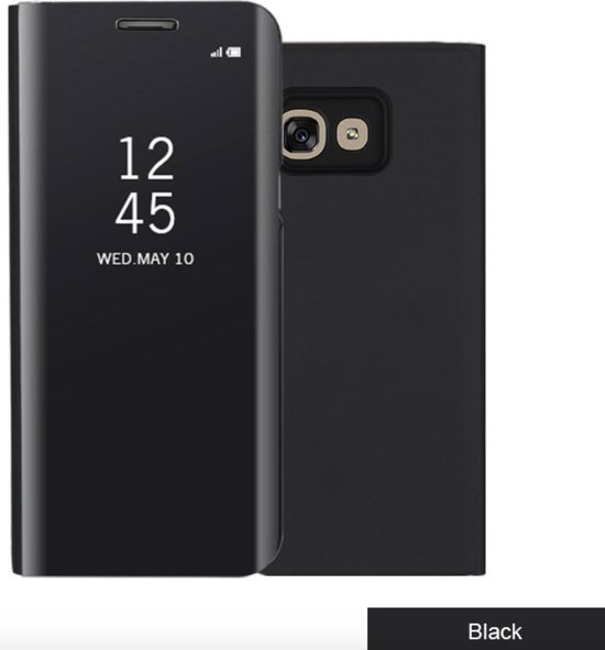 houding Partina City blok Clear view standing cover - zwart - voor Samsung Galaxy S8 Plus - book case  - flip... | bol.com