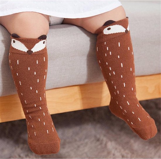 Knie sokken meisje 6 -12 maanden - hoge sokken- knie kous meisje - knie sokken  baby | bol.com