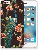 iPhone 6 | 6S TPU-siliconen Hoesje Pauw met Bloemen