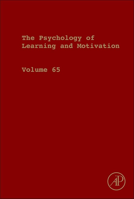 Psychology of Learning and Motivation 65 - Psychology of Lea ... - cover