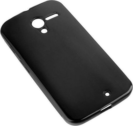 TPU Siliconen case Voor Motorola Moto X Zwart hoesje