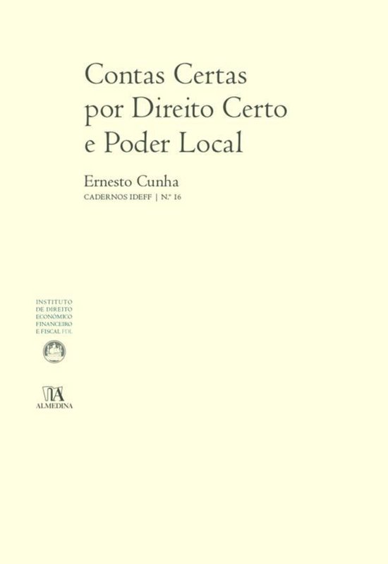Contas Certas por Direito Certo e Poder Local (N.º 16 da Co ... - cover