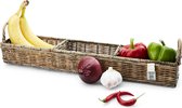 Riviera Maison Opbergmanden - Rustic Rattan Rectangular Basket - Bruin