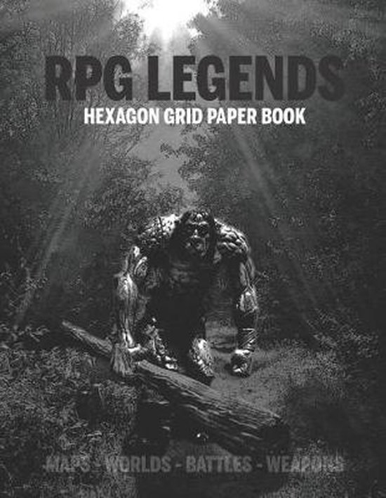 RPG Legends Hexagon Grid Paper Book - cover