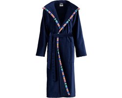 Cawo Badjas 1459 Velours met Capuchon - Marine 38