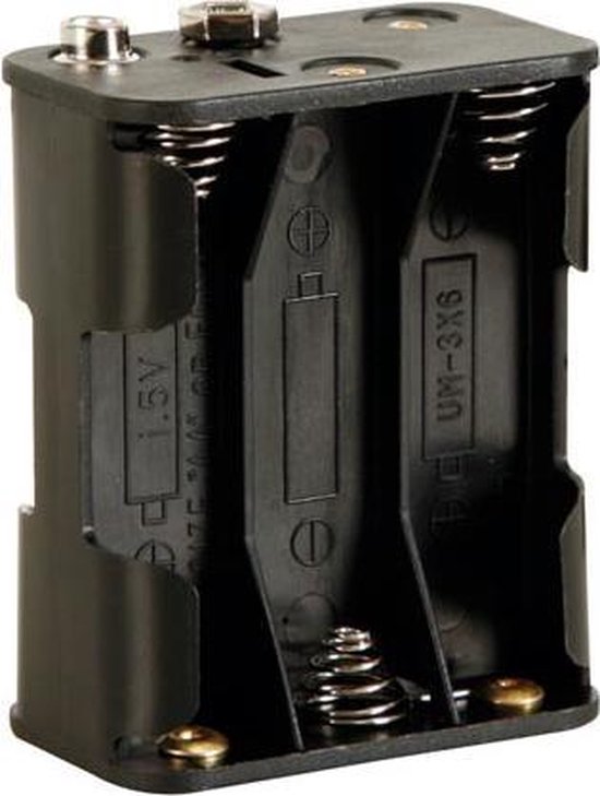 Batterijhouder Voor 6 X Aa-Cel (Voor Batterijclips) | bol.com