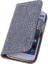 Glamour Zwart Samsung Galaxy S5 Echt Leer Wallet Case