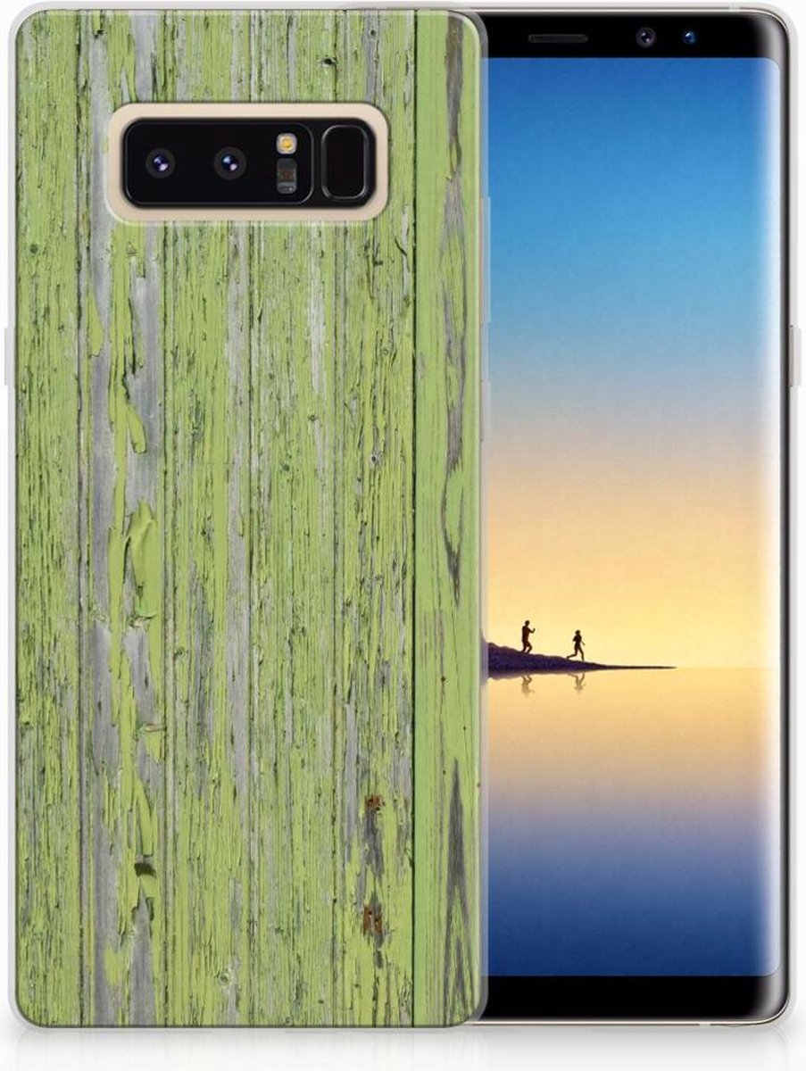 Samsung Galaxy Note 8 Bumper Hoesje Green Wood