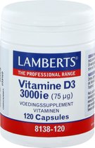 Lamberts - Vitamine D3 3000 IE - 120 capsules