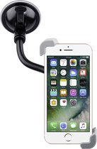 Shop4 - iPhone 7 Autohouder Verstelbare Raamhouder Klem Zwart