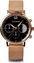 OTUMM Mesh Man Rose Gold Chrono Black Dial