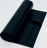 9x Vuilniszak 37 micron, 70x110cm, zwart, rol van 25 stuks