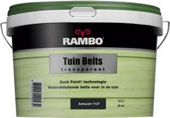 subtiel sector samenkomen Rambo Tuin Beits 2,5 liter - Antraciet | bol.com