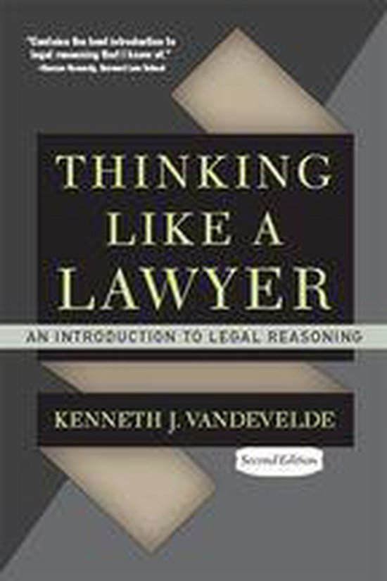 Thinking Like a Lawyer - cover