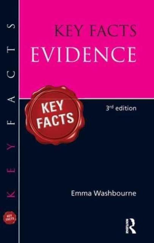 Key Facts Key Facts Evidence 9781138175945 Emma Washbourne