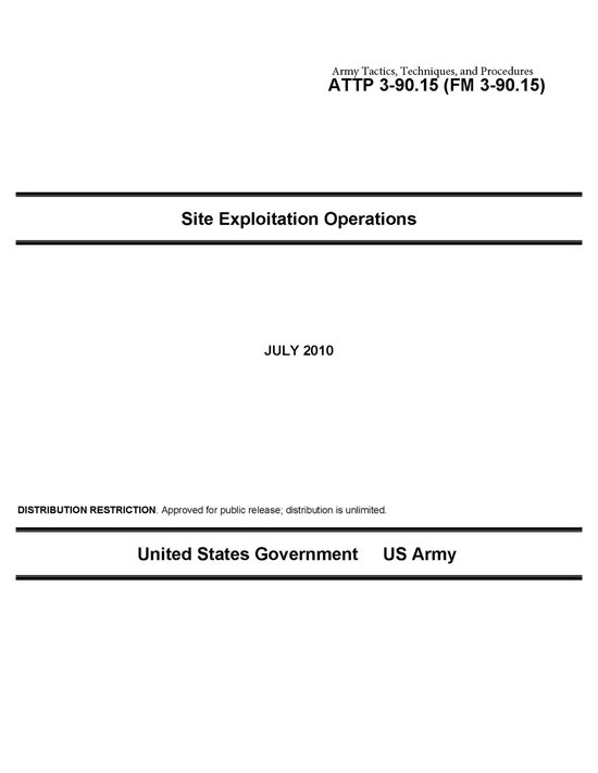 Army Tactics, Techniques, and Procedures ATTP 3-90.15 (FM 3- ... - cover