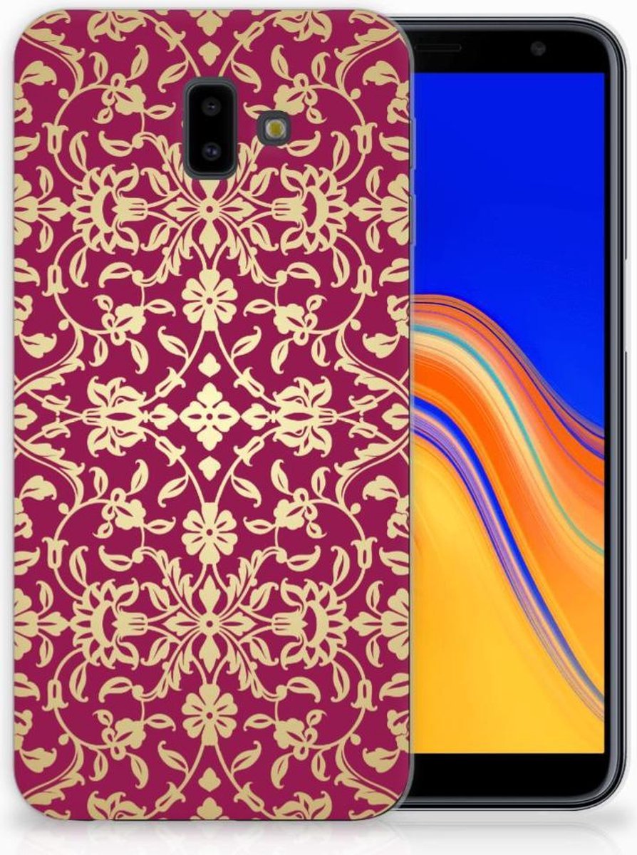 Siliconen Hoesje Samsung Galaxy J6 Plus (2018) Barok Pink