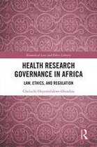 Omslag Health Research Governance in Africa