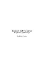 English Baby Names