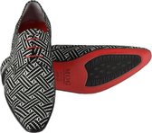 Zwarte heren veterschoen Zebra maat 43