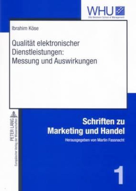 Qualität elektronischer Dienstleistungen: Messung und Auswi ... - cover