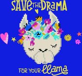 Diamond Painting Volwassenen - Ronde Steentjes - Volledig Pakket - Hobby - Diamond Dotz® - LA49289 - Drama lama 22 x 22cm