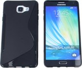 Samsung Galaxy A7 2016 (A710) S Line Gel Silicone Case Hoesje Zwart Black