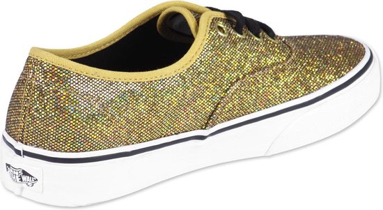 vans authentic glitter gold | bol.com