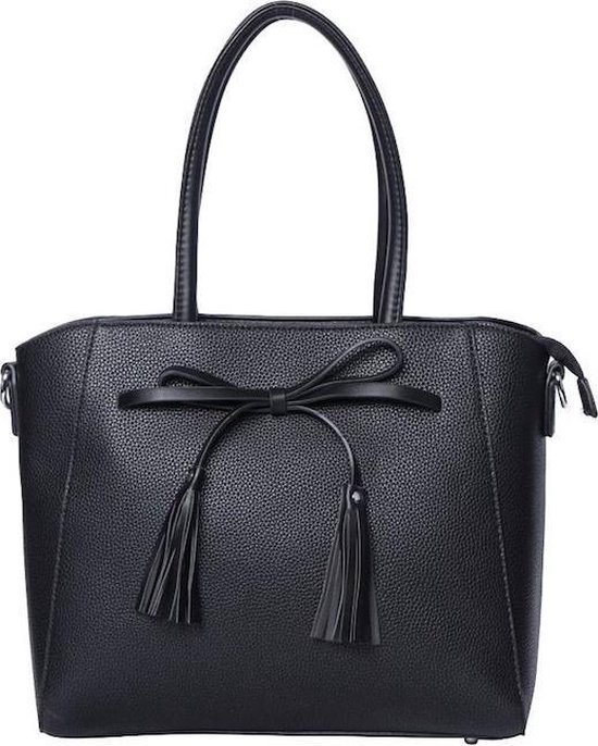 Zwarte handtas met strikje | bol.com