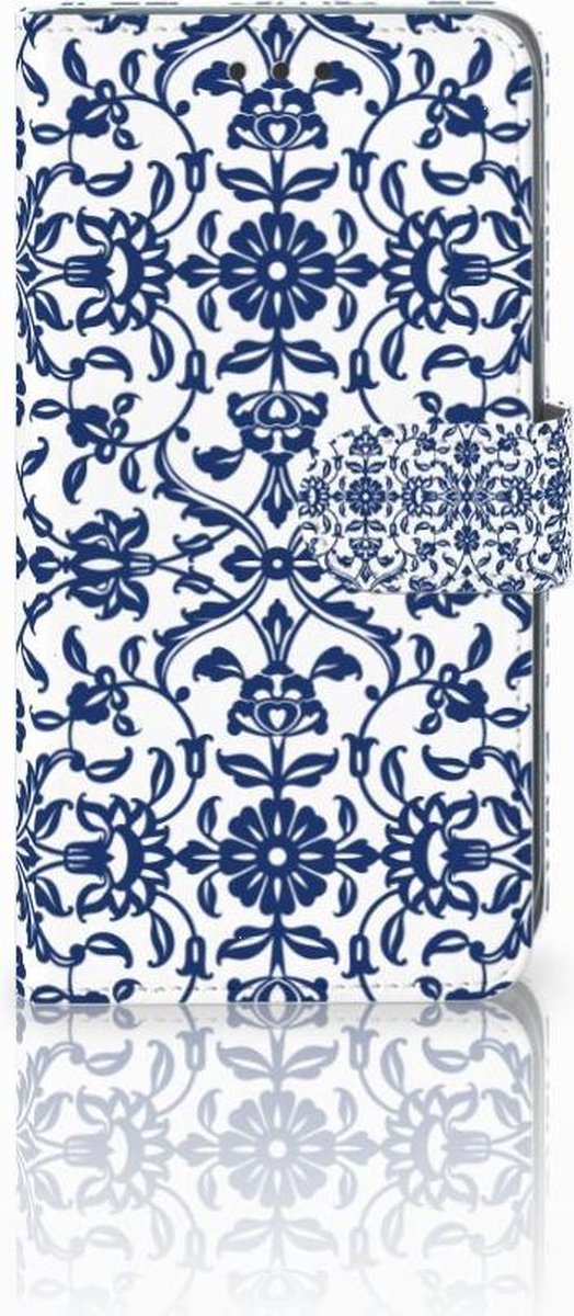 Apple iPhone Xr Hoesje Flower Blue