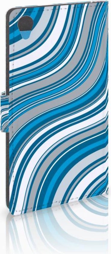 Housse pour Sony Xperia Z3 Coque Vagues Bleues