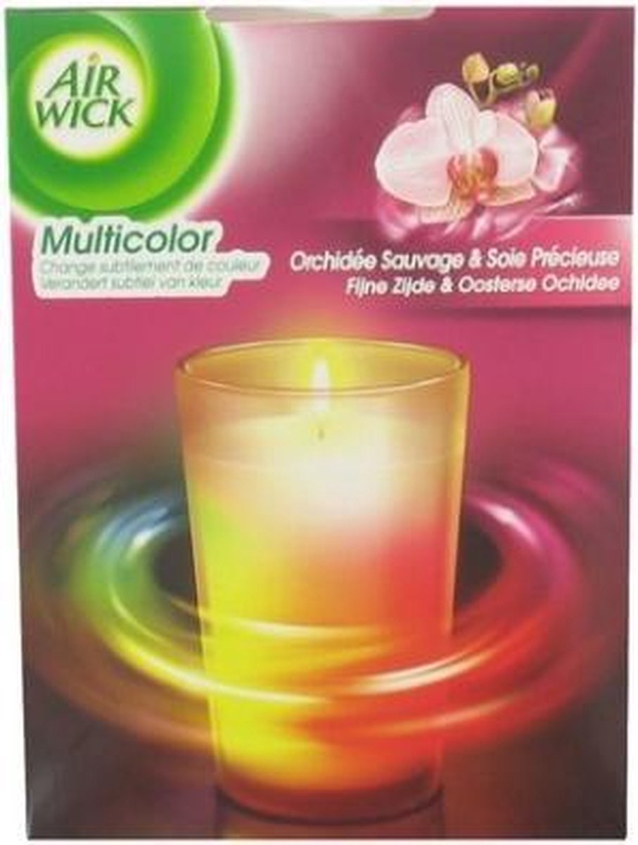 Buitenland Onderhandelen Bacteriën Airwick Geurkaars Multicolor – Zijde & Orchidee | bol.com