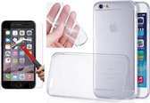 Ultra Dunne TPU silicone case hoesje Met Gratis Tempered glass Screen Protector iPhone 6 4.7