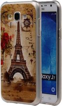 Eiffeltoren TPU Hoesje voor Galaxy J7 J700F