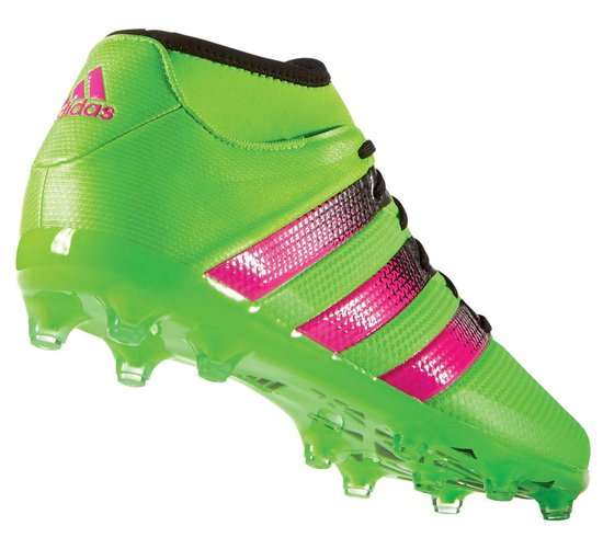 adidas ACE 16.2 FG/AG Voetbalschoenen - Maat 43 1/3 - Mannen -  groen/roze/zwart | bol.com