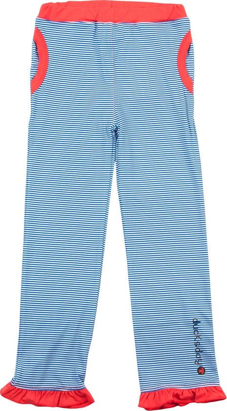 Ducksday UV zwemlegging meisjes - lange broek - UPF50+ - Blue stripe - 2 jaar