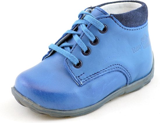 strelen Bemiddelaar Soepel Blauwe leren jongens schoenen - Maat 19 | bol.com