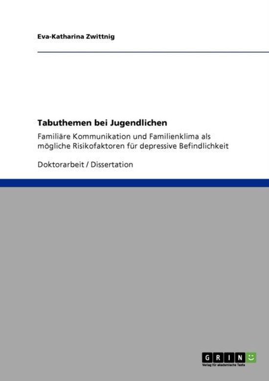 Tabuthemen bei Jugendlichen - cover