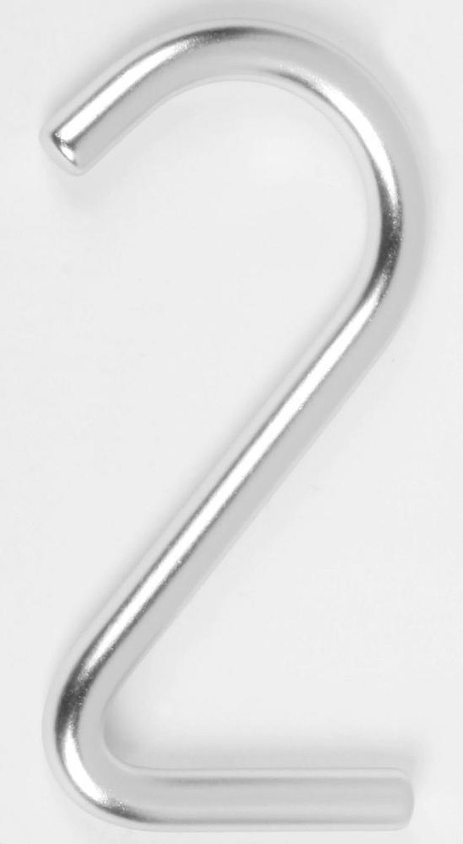 Aluminium rond huisnummer 2 - 74 x 151 mm
