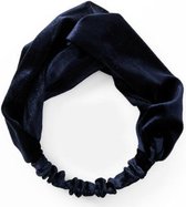 Jumalu velvet haarband Navy blauw hoofdband - diameter 19