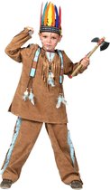 Verkleedpak Indiaan krijger jongen Pow Wow Boy  140