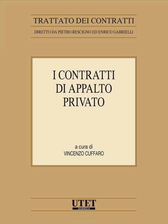 I contratti di appalto privato - cover