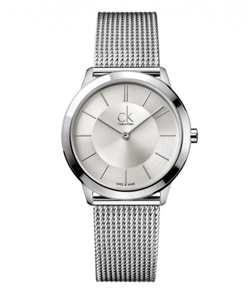 Calvin Klein Unisex-Uhren Analog Quarz One Size Silber 32000821