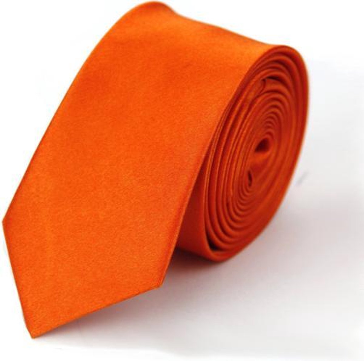 Skinny Stropdas Effen Oranje