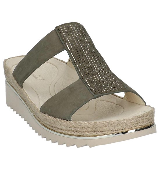 Gabor - 83720 - Comfort slippers - Dames - Maat 38,5 - Groen;Groene - 15  -Samtchevreau... | bol.com