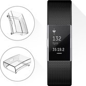 KELERINO. Full cover hoesje voor Fitbit Charge 2 - Siliconen - Transparant
